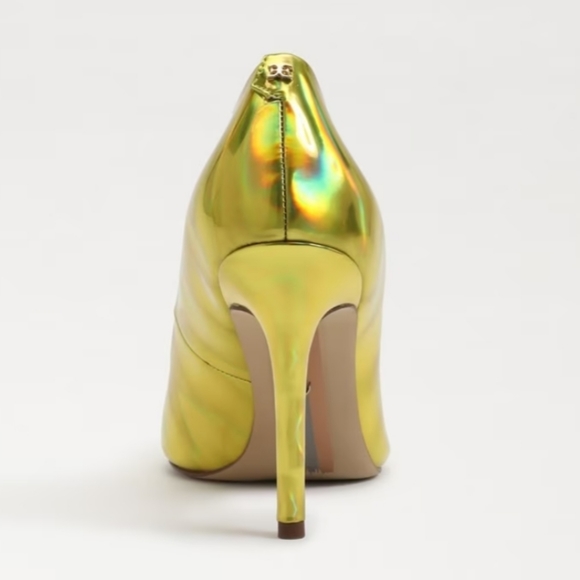 Sam Edelman Holographic Yellow Gold Pump Pointed Toe Heels - Brand new! - Picture 5 of 12